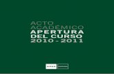 Memoria Acto Académico de Apertura Curso 2010-2011 de UNED ...