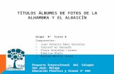 Títulos álbumes de fotos de la alhambra y