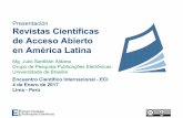 Las revistas científicas de acceso abierto en América Latina