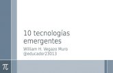 10 tecnologías emergentes