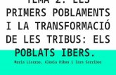 Tema 2. Els primers poblaments i la transformació de les tribus  els poblats ibers.