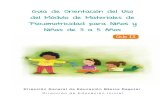 Guia de Orientacion del uso del modulo de materiales de psicomotricidad para niños y niñas de 3 años 5 años