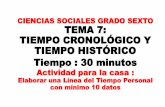 Grado sexto sociales Tema 7 el tiempo cronológico y tiempo histórico