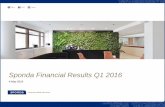 Sponda Results presentation Q1 2016