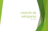 Creación de wikispaces