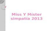 Miss y míster simpatía 2013