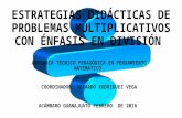 Estrategias didácticas de problemas multiplicativos con énfasis en división