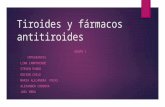 Tiroides y fármacos antitiroides