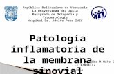 Patología inflamatoria de la membrana sinovial