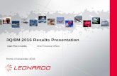 Leonardo 3Q/9M 2016 Results Presentation