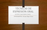Tecnicas de expresión oral