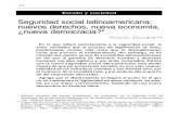 Seguridad social latinoamericana: nuevos derechos, nueva economía, ¿nueva democracia?