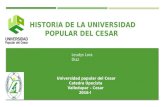 Historia de la Univercidad Popular del Cesar