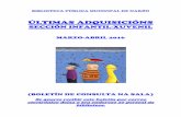 Boletín de novidades. Sección infantil-xuvenil. Marzo-abril de 2016
