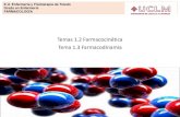 Tema 1.2 1.3 Farmacocinética  y Farmacodinamia