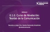 0.1.1. Curso Nivelación: Teorías de la Comunicación - U01