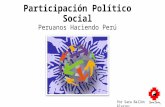 Participación Político Social. Peruanos Haciendo Perú. Sara Sara Coach.