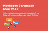 Plantilla planificación estrategia social media ideario
