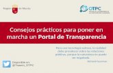 Consejos prácticos para poner en marcha un portal de transparencia