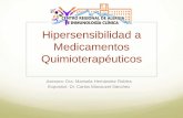 Hipersensibilidad a medicamentos quimioterapéuticos