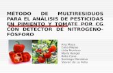 Método de multiresiduos para el análisis de pesticidas en pimiento y tomate por cg con detector de nitrogeno fósforo