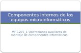 Componentes internos de los equipos microinformaticos