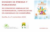 Dossier prensa y publicidad XI Congreso Andaluz de Veterinarios