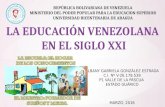 La educacion venezolana del Siglo XXI Por Albany Gonzalez