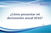 Declaración anual México 2016