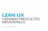 Lean UX - Charla en la EPN Dic 2015