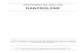 Dantrolene. Manual de Utilización en Hipertermia maligna .AAFH.