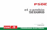 Programa electoral. PSOE de Cartaya 2015