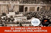 10 tareas para abrir parlamentos