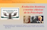 Evolución histórica y teorías clásicas de la Psicología