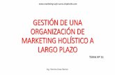 Tema 11 gestión de una organización de marketing holístico a