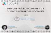Descubre Wiselytics: Demuestra el valor de tus clientes en redes sociales