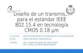 Diseño de un transmisor para el estándar IEEE 802.15.4 en tecnología CMOS 0.18 µm