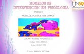 Diapositiva modelos de Intervención en Psicologia