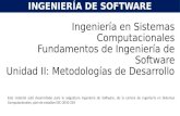 Fundamentos de ingenieria de Sosftware - Unidad 2 metodologias de desarrollo