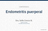 Endometritis puerperal. Dra. Sofía Crocco B.