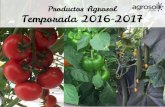 Productos Agrosol temporada 2016-2017