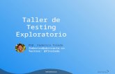 Evento en Córdoba 2016 - Taller de testing exploratorio - Federico Toledo