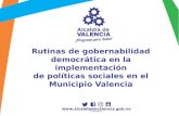 Rutinas de gobernabilidad democrática en la implementación de políticas sociales en el Municipio Valencia