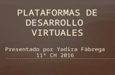 Plataformas de desarrollo  virtuales