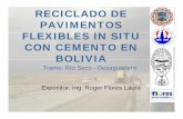 Reciclado de pavimentos flexibles en bolivia