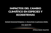 Impactos del Cambio Climático en especies y ecosistemas