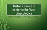 historia clínica y exploración física obstétrica