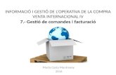 INFORMACIÓ I GESTIÓ DE LA COMPRA VENTA INTERNACIONAL IV