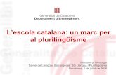 L'escola catalana marc per al plurilingüisme juny 2016