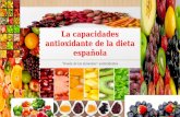 La capacidades antioxidante de la dieta española